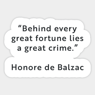 Balzac Quote Sticker